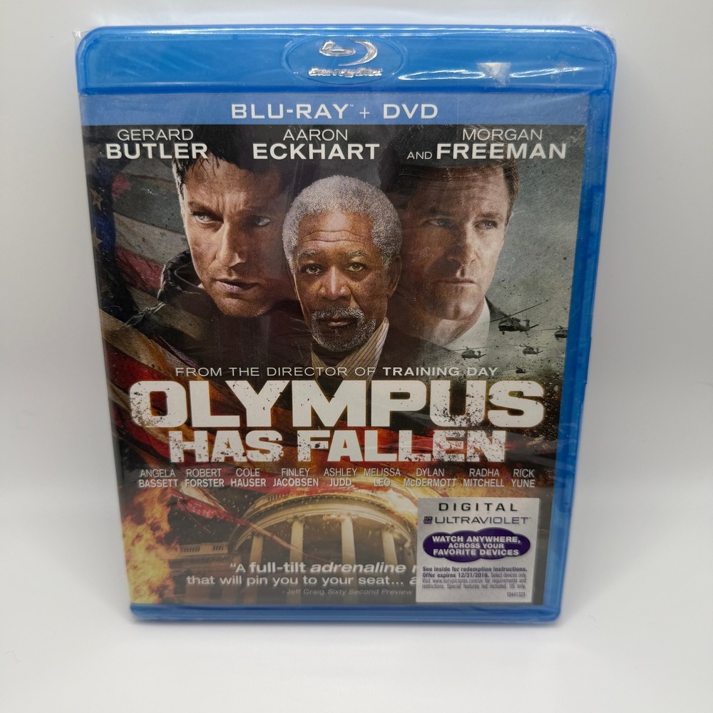 Olympus Has Fallen Blu-ray DVD Gerard Butler Aaron Eckhart Morgan Freeman NEW